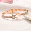 Diamond Bracelet Designer Gold Bangel for Women Men Mens Luxury Jewelry Jewelry Stains Stains Charm Cuff Silver Rose Love Bracelets Mens Womens Barkles Y23018