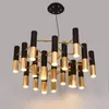 Hangende lampen leidde moderne Noordse woonkamerlamp Minimalistische persoonlijkheid verlichting Art Slaapkamer Villa Restaurant Lightpendant