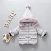 Vendita al dettaglio 9 colori cappotti invernali per bambini ragazzi ragazze designer di lusso addensare piumino imbottito in cotone giacca per bambina infantile giacche con cappuccio outwear WE3366