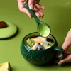 Кружки легкая роскошная керамическая чашка с крышкой для водяной чашки для кружки для пить