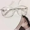 Solglasögon ramar mode stora optiska glasögon anti blått ljus för män kvinnor datorspel klart lins ray svartglasögon uv400