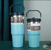 US-Lager mit Logo-Wasserflaschen, 20-Unzen- und 30-Unzen-Becher, hitzebeständige Edelstahlbecher, Outdoor-Reisebecher mit großem Fassungsvermögen, wiederverwendbar, auslaufsicher, Flip-Cup i1115