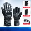 Cadeau de Noël Gants chauffants d'hiver Gants de moto imperméables chauffés alimentés par batterie Moto écran tactile USB gants chauffants hommes femmes HKD231115