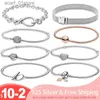 Chaîne Offre spéciale ic série 925 breloques en argent coeur rond Bracelet chaîne de serpent convient aux pendentifs originaux perles femmes bijoux 2022L231115