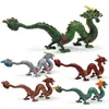 Objets décoratifs Figurines Figurine de dragon chinois Ornement de bureau en PVC Statue de dragon Feng Shui pour la décoration intérieure Cadeaux pour enfants Couleur vive 231114