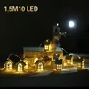 Dekoracje świąteczne 10 LED Tree House Style Fairy Light String Rok ślub