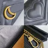 high-quality designer bag Crossbody Marmont Shoulder Bags chain Handbag tote Bag women Purse GGM Black ove heart V Wave Pattern Satchel Messenger card holder wallet