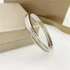 Bracciale di marca di lusso B Coppia chiusura in acciaio al titanio Bracciale pieno di diamanti Bracciale di design per uomo e donna di moda regalo