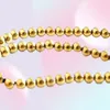 Chaines Ckysee One Piece Golden Round Collier Hématite Matériau Taille 4 6 8 10 mm Women039S Chaîne de cou pour les bijoux de bricolage Making264E3228875