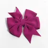 Accessori per capelli 6 pezzi 9 cm 3,5 "Seersucker Waffle Archi per clip Neonate Bow Knot Boutique Head Wear Fasce