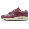 Classic Mx 1 87 OG Cushion Running Shoes Big Size 13 Cactus Jack Baroque Brown Patta Black Hemp Shima Duck Honey Dew Fragment London 1s Jogging Sneakers 36-47