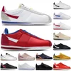 Fashion Classic White Varsity Red Casual Shoes Basic Black Blue Lightweight Run Chaussures Cortezs Leather Outdoor Sneakers