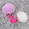 Brinquedos anais IKOKY Plug Hairy Rabbit Tail Sexo para Casais Mulheres Brinquedo Erótico Tapon Butt Acessórios 231114