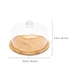 Dinnerware Sets Round Cake Pan Plate Lid Dome Butter Dish Tray Paper Cups Lids Dessert Cloche Cover Display