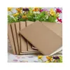 Notatniki hurtowe strony wyłożone czasopisma podróżne notebooki Kraft Brown Soft Er Notebook A5 Rozmiar 210 mm x 140 60 30 Arkusze papiery papiernicze Off Dhfgy