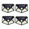 Décorations de jardin extérieur 100 LED lampes solaires réflecteur 3 modes d'éclairage capteur de mouvement sécurité étanche lampe à énergie solaire 230414