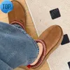 Tasman Slippers Chestnut Fur Slides Sheepskin Shearling Tazz New Mules Men Men Ultra Mini Mini Platform Boot Slip-On Shoes Suede Apper Corter