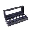 Watch Boxes Cases PU Leather Watch Box 6/10/12 Girds Watch Case Storage Box Watch Holder Box Organizer Watch Display Box 231115