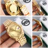 Day Men's Watch Automatic 40mm Women's 36mm Rose Gold 904L rostfritt stål Watch Band med Sapphire Glass ST9 Hidden Aik Folding Buckle Waterproof King Dhgates Watch