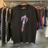 Vêtements de mode de créateurs T-shirts de luxe pour hommes T-shirts occasionnels Marque Trapstar London Lettre de camouflage rouge Impression de haute qualité Coton Double fil T-shirt à manches courtes M