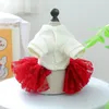 Dog Apparel Christmas Dog Costume Dress Winter Pet Clothes Puppy Apparel Dresses Tutu Yorkie Poodle Bichon Schnauzer Xmas Dog Clothing Skirt 231114