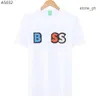 Boss męskie koszulki Bosss Boss Mens T Shirt Wysokiej jakości moda T-shirt luksusowy polo okrągły szyja oddychanie najlepsze biznesowe tee topy 8 3o7h