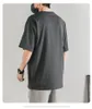 Men's T-skjortor Hip Hop Loose Herr Streetwear Solid T-shirts Casual Classic Style 2023 Summer Short Hermes Shirt Tees Plus Oversize F203