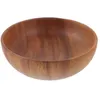 Bowls Salad Plate Wood Dinner Plates Pasta Rice Bowl Condiment Containers Storage Dessert Home El