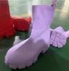 Scarpe eleganti 2021 nuovi calzini intrecciati volanti bocca gaobang con suola spessa scarpe sportive casual scarpe da donna di grandi dimensioni scarpe quattro stagioni T231115