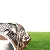 925 Sterling Silver Lion Head Punk Ring Women Men Ring0128783987