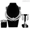 Necklace Earrings Set For Women Fashion Italian Statement Designs Exquisite Rings Trending Party Jewelry