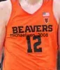 Mich28 Oregon State Beavers College basketbalshirt 42 Scott Howard 45 A.C groen 15 Eric Moreland 12 DREW EUBANKS dames jeugd op maat gestikt