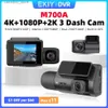 DVR de voiture EKIY M700A 3 objectif de caméra DVR de voiture caméra de tableau de bord à 3 canaux 4K 1080P 2K caméra de tableau de bord GPS WiFi Dashcam enregistreur vidéo 24H moniteur de stationnement Q231115