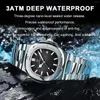 Wristwatches POEDAGAR Top Man Watch Sports Waterproof Luminous Date Men Wristwatch Square Dial Quartz Men's Watches High