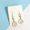 Boucles d'oreilles à tige 1 paire de marguerites mignonnes pour bijoux filles et dames 5 2023