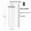 Water Bottles 25pack US warehouse bulk 20oz Stainless Steel heat Transfer Printing Tumbler Double Wall Insulated straight Sublimation 230414