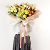 Подарочная упаковка 20 листов цветочные обертывание бумаги для скрапбукинга в корейском стиле Половина прозрачного декоративного цветочного букета принадлежности