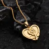 Chaînes blogueur coréen luxe haut de gamme en forme de coeur doré Rose pendentif collier pour femme Rock Cool été cou chaîne