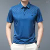 Camisetas masculinas Browon 2023 Camisa de verão Men Tees Moda Impressão xadre