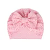 Cappelli Diyalo Estate Traspirante Bowknot Turbante Per Neonate Morbido Elastico Infantile Bambino Nato Cap Berretti Testa Avvolge Copricapo