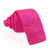 Bow Ties Knitting 5.5CM Solid Mens Tie Party Smart Adult Cravat Pre-Tied Prom Luxury Accessories Neck Steward MP96