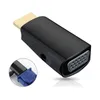 Freeshipping HD-MI-zu-VGA-Konverter vergoldet mit 35-mm-Audiokabelanschluss für PC, Laptop, Desktop-TV-Box oder andere HD-MI-Eingangsgeräte