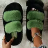 Slippers Warm Fluffy Home Women 2023 Winter Fur for Flat Platform Cozy Fuzzy House Indoor Shoes Korean Slides 231115