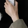 Kedja 2023 Ny silverfärg med glittrande gipsophila justerbara armband armband för kvinnor fina mode smycken bröllop fest gåva231115