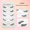 False Eyelashes 3D Half Eye Lash Natural Slim Soft Semiciliary Halves Extension Fairy Makeup Essential Beauty Tools