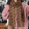 Scarves designer luxury 2023 New Scarf Women's Luxury Cashmere Shawl Dual purpose Double sided Long Earth Color Neck Autumn and Winter M5WF