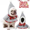 Hundkläder Cat and Dog Christmas Costumes Year Pet Supplies Warm Puppy Christmas Hairball Snowman Transformer Costume 231114