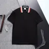 Summer Mens Stylist Polo T-shirt Golf Polos for Men Clothes Short Sleeve Fashion Casual Lapel Letter Print T-Shirt Loose Tops