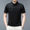 Camisetas masculinas Browon 2023 Camisa de verão Men Tees Moda Impressão xadre