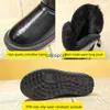 Designer Snow Boots Women's Plus Velvet Thick Ankel Waterproof Non-slip Fur Integrated Winter Warm Cotton Shoes